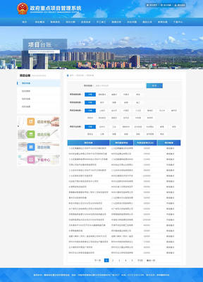 政府重点项目台账管理系统