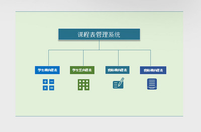 初中课程表管理系统表格【excel模板下载】-包图网