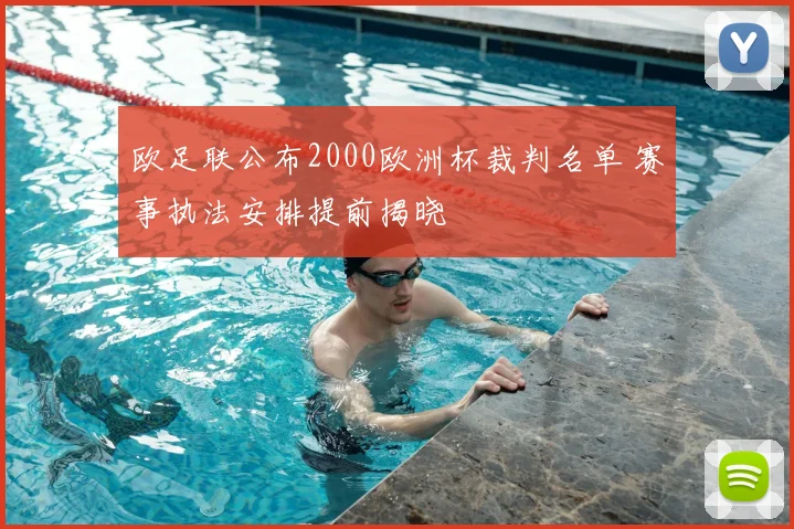 欧足联公布2000欧洲杯裁判名单 赛事执法安排提前揭晓
